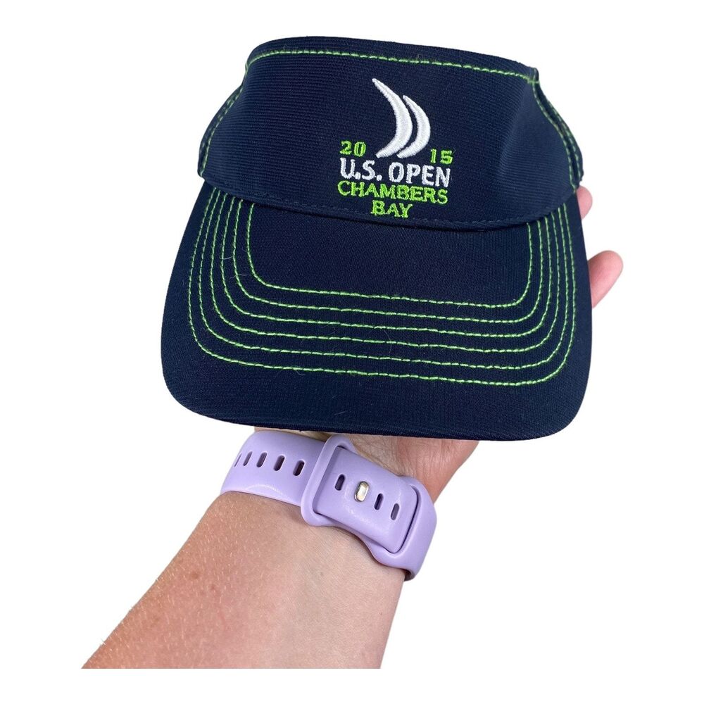 2015 Chambers Bay US USGA Open Dark Blue Green Vizor Hat One Size Unisex